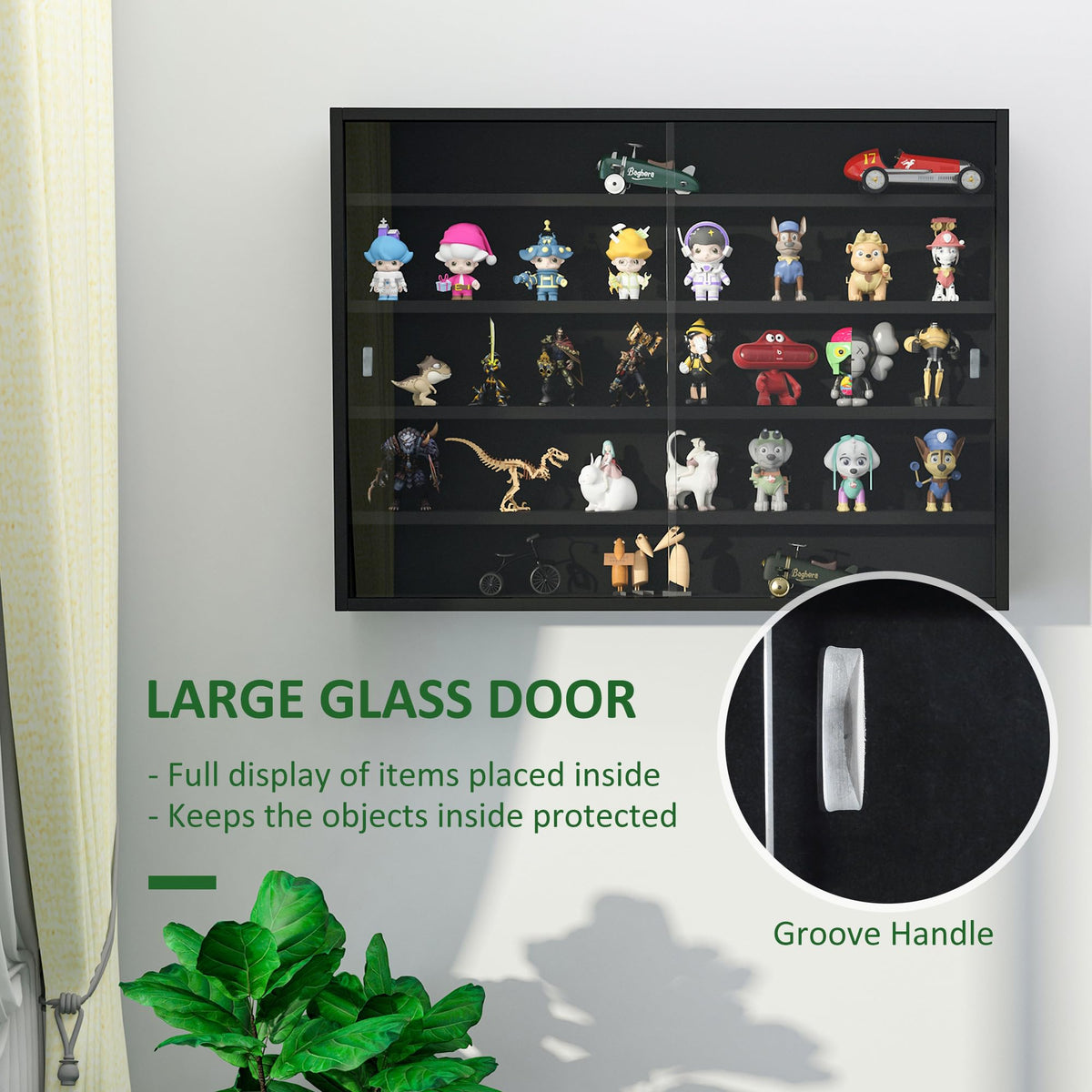 Wall-Mounted Glass Display Cabinet