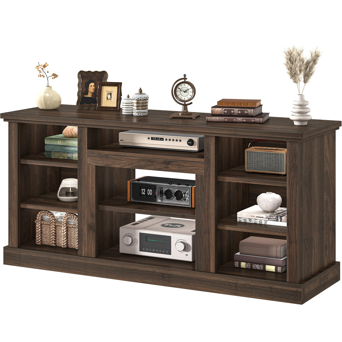 Walnut Farmhouse TV Stand