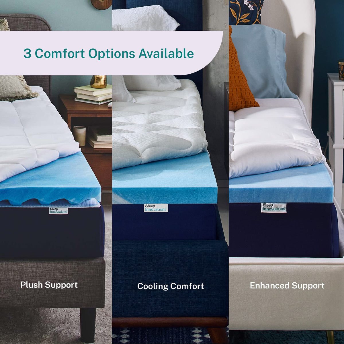 King Gel Memory Foam Mattress Topper