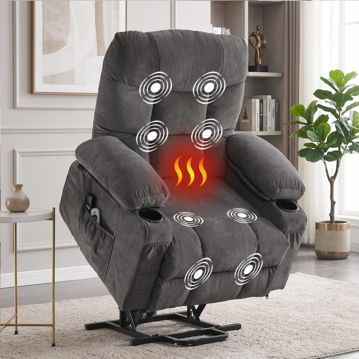 Heated Massage Lift Recliner