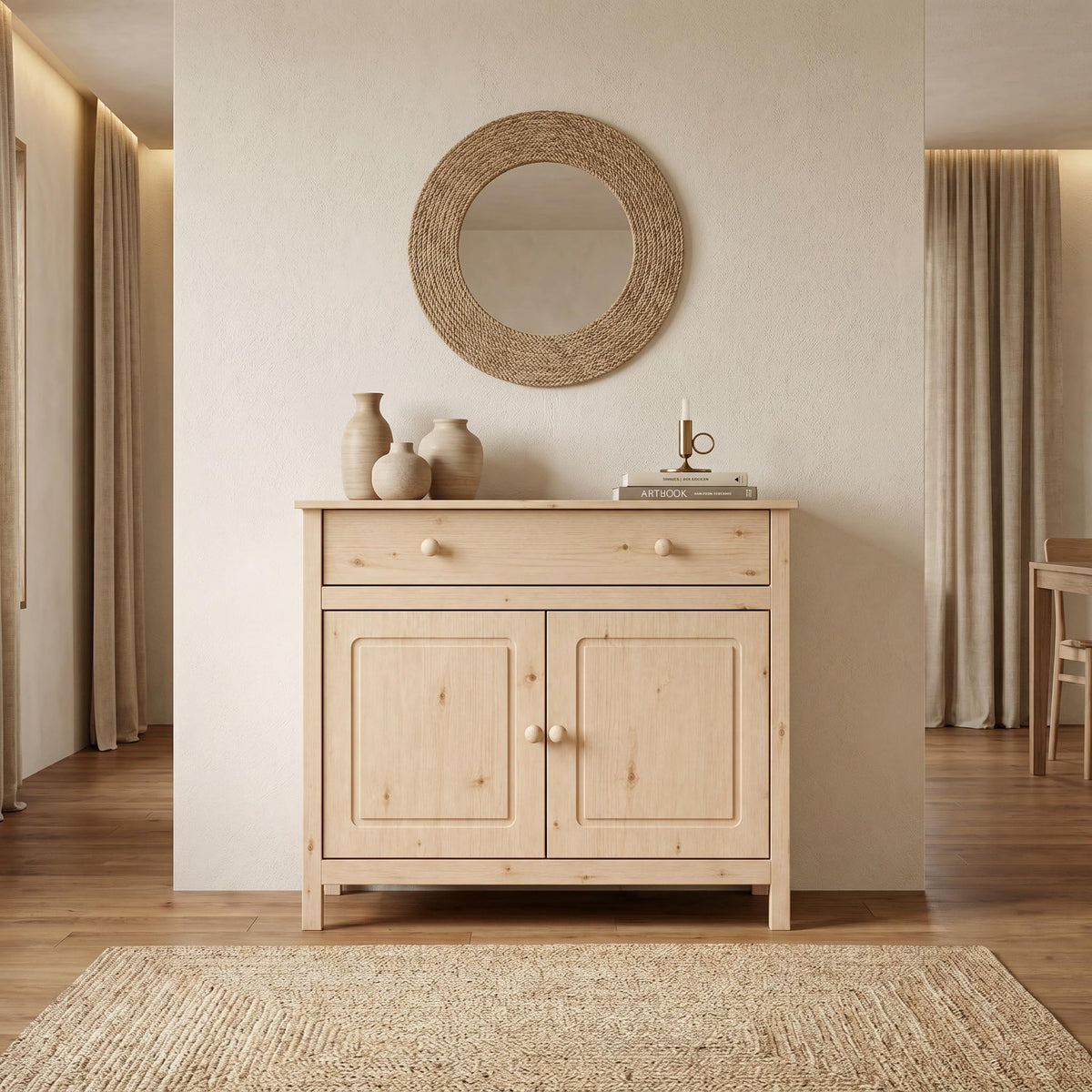 Solid Pine Shaker Sideboard