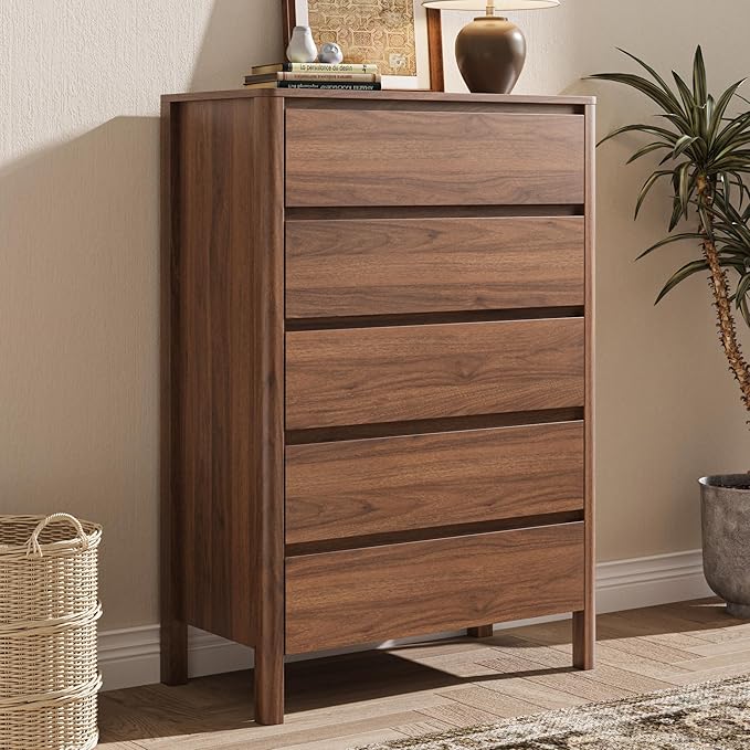 Walnut Dresser with Drawers