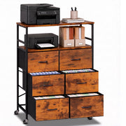 6-Drawer Rolling File Cabinet