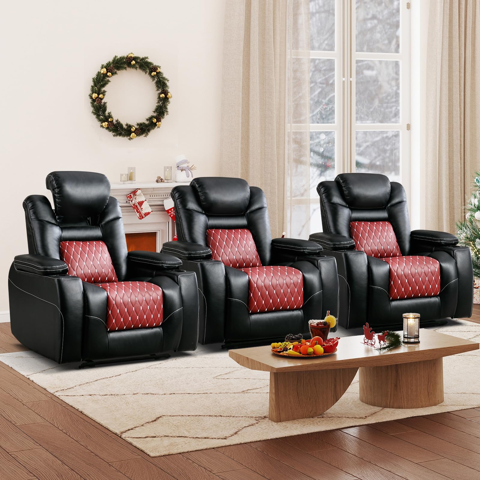 Power Recliner Chair with Adjustable Headrest