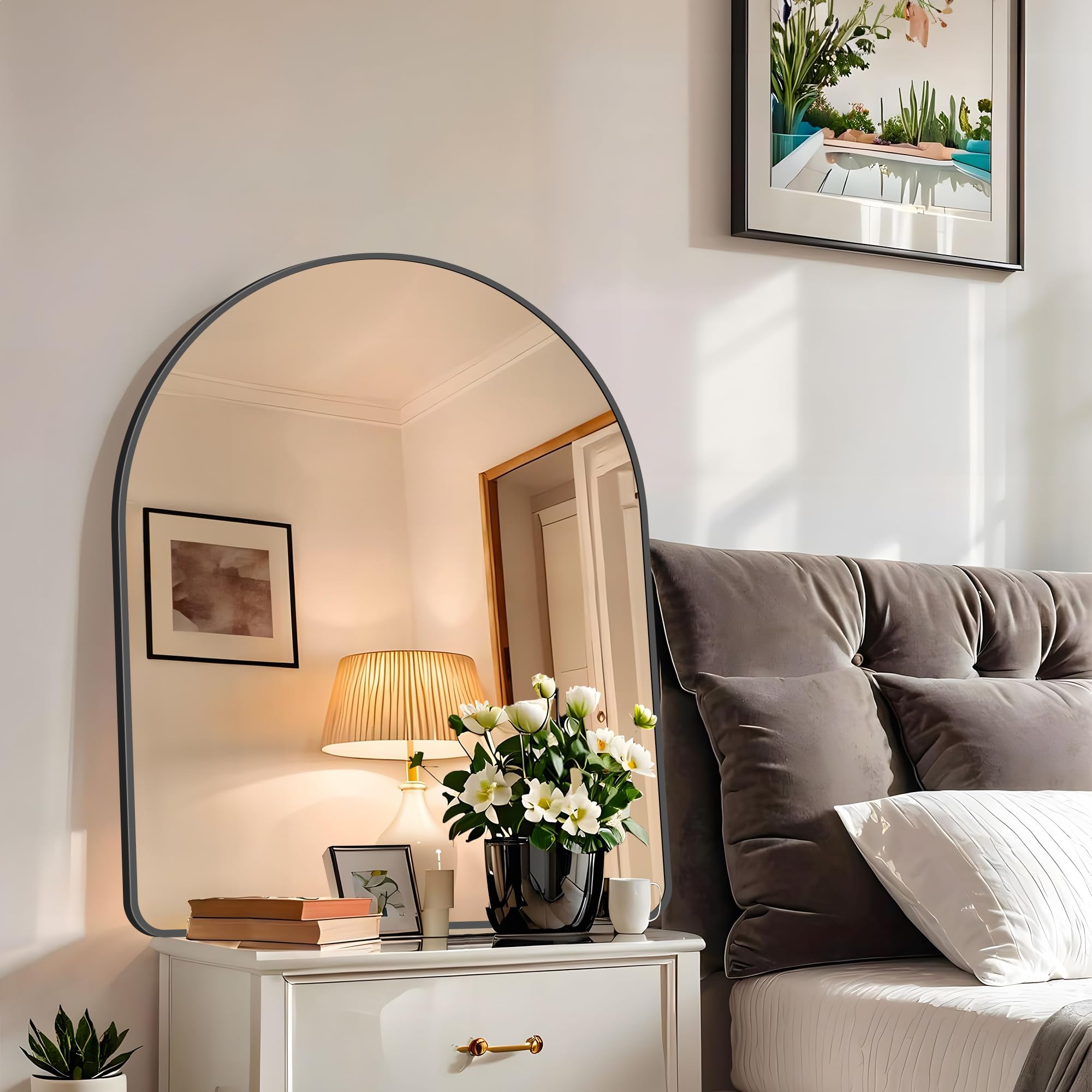 Arched Wall Mirror 40x32 Inch