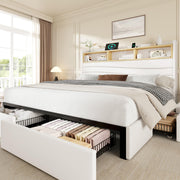 Queen Upholstered Storage Bed Frame
