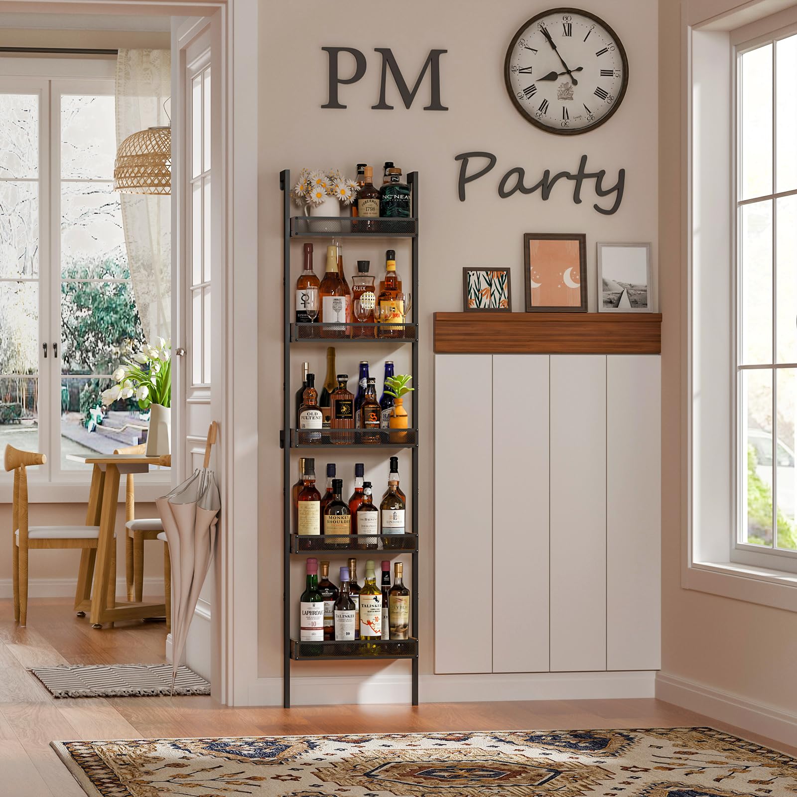 5-Tier Floor Wine Rack – 50 Bottle