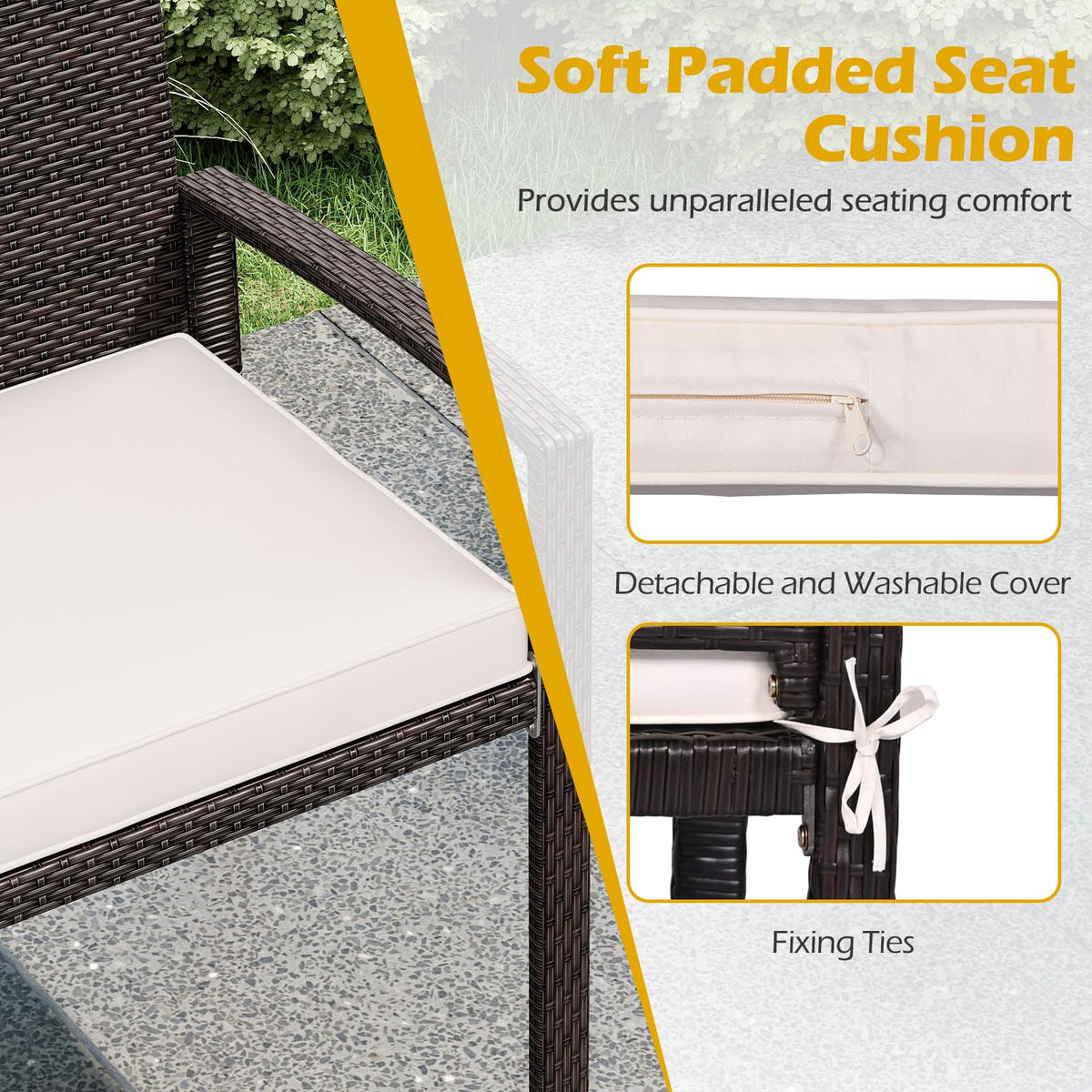 Wicker Patio Loveseat