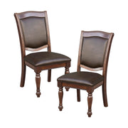Traditional Dining Chairs, Set of 2 – Cherry Finish
