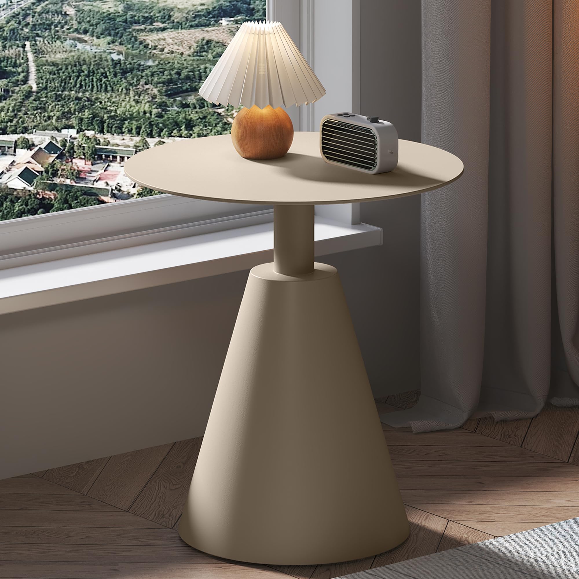 Round Aluminum Side Table
