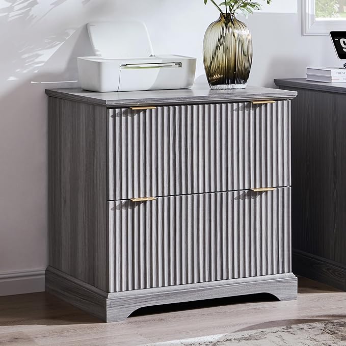 2-Drawer Lateral File Cabinet with Charging Station