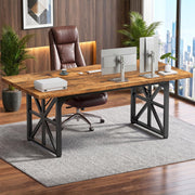 Rustic Brown Executive Desk