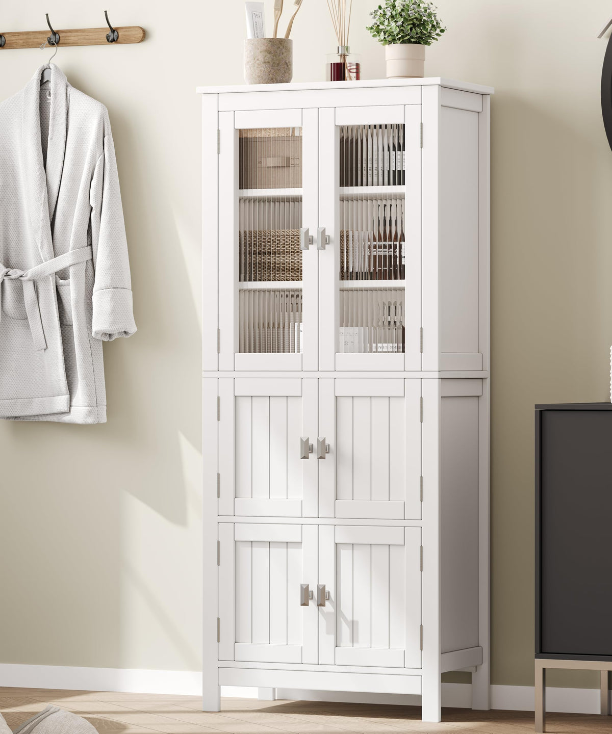 White Bathroom Storage Cabinet