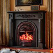 Roman Column Electric Fireplace