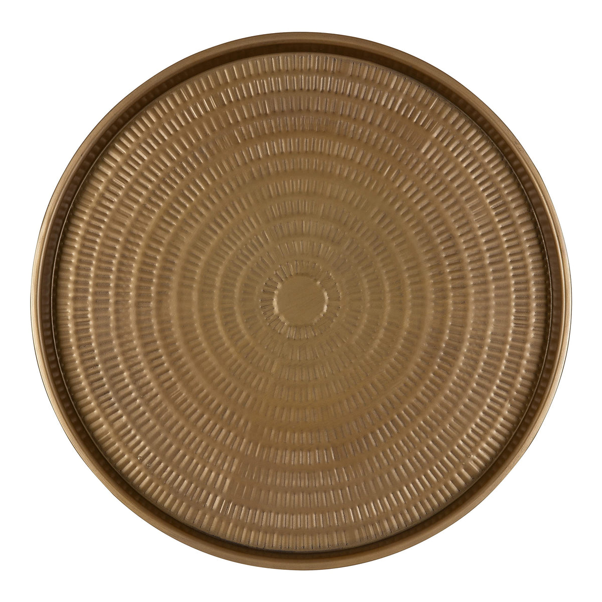 Gold Hammered Metal Coffee Table