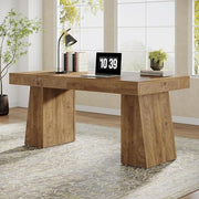 55" Executive Desk with Double Trapezoid Base