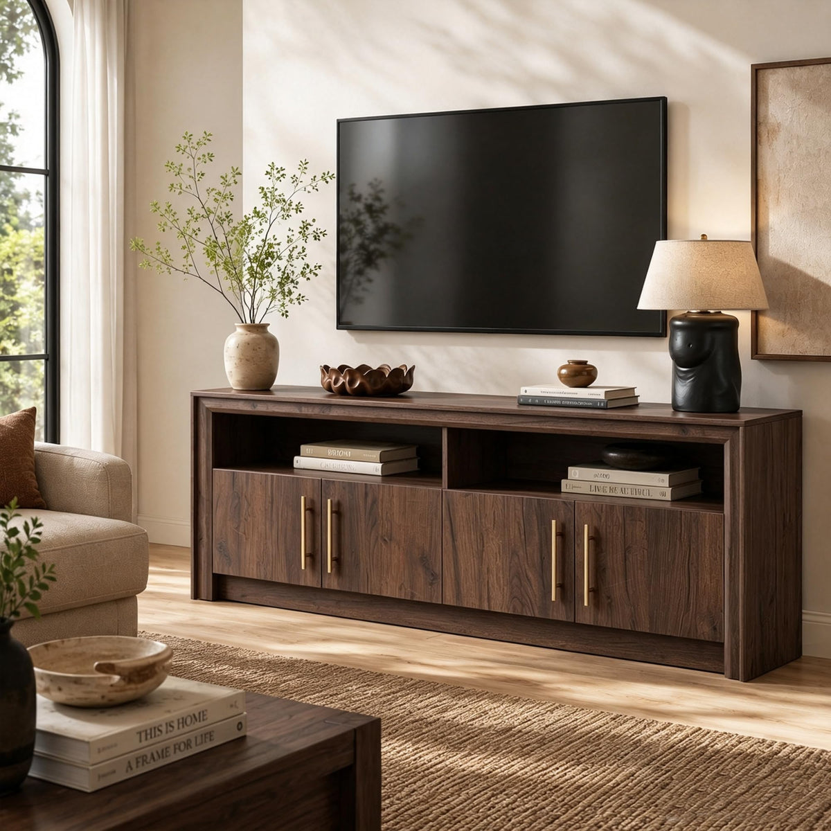 Walnut TV Stand