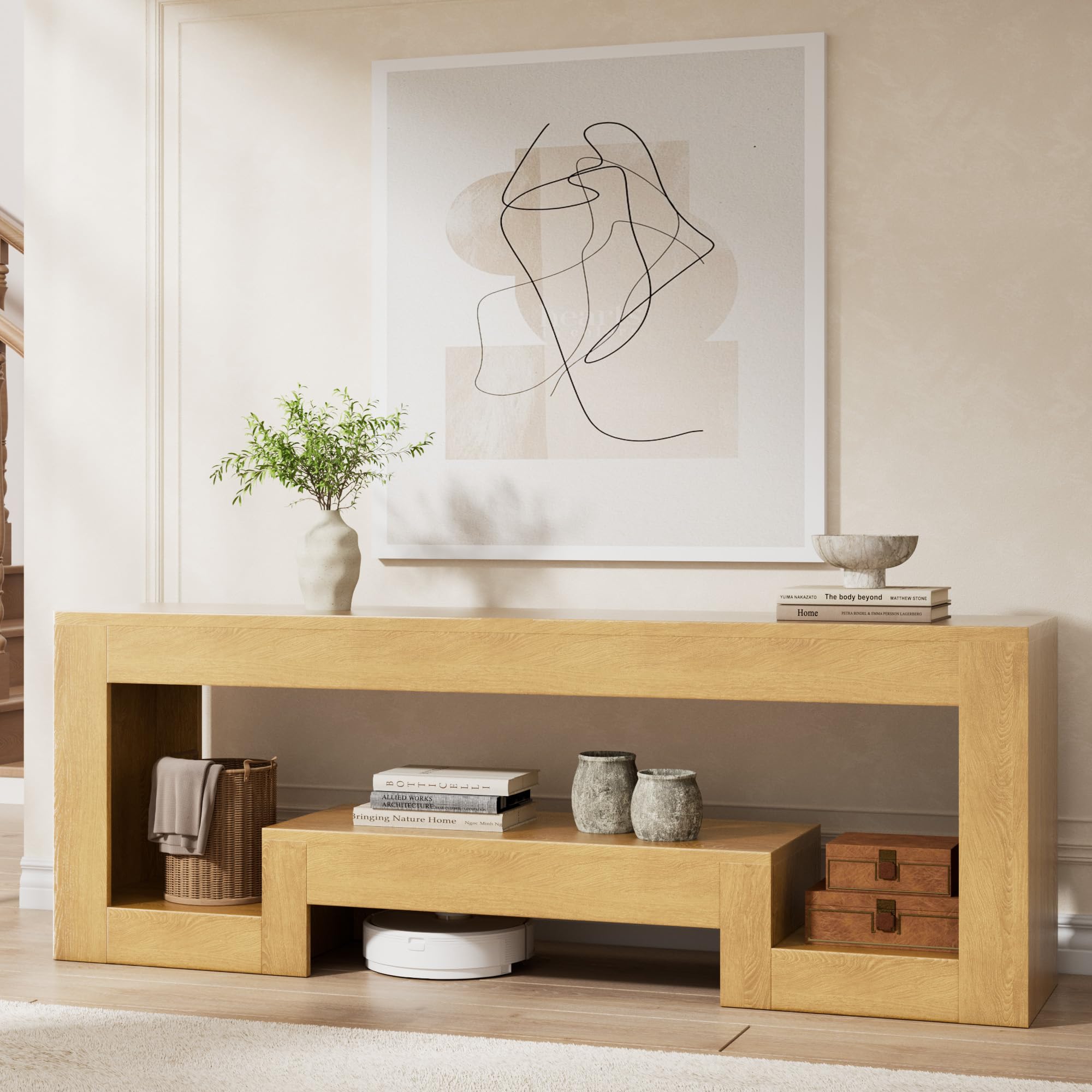 54" LED TV Stand with Open Storage