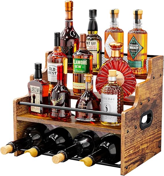 4-Tier Wood Display Shelf