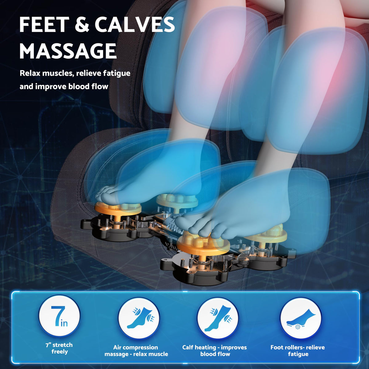 Mazzup Full Body Massage Chair, Fully Assembled Zero Gravity Recliner