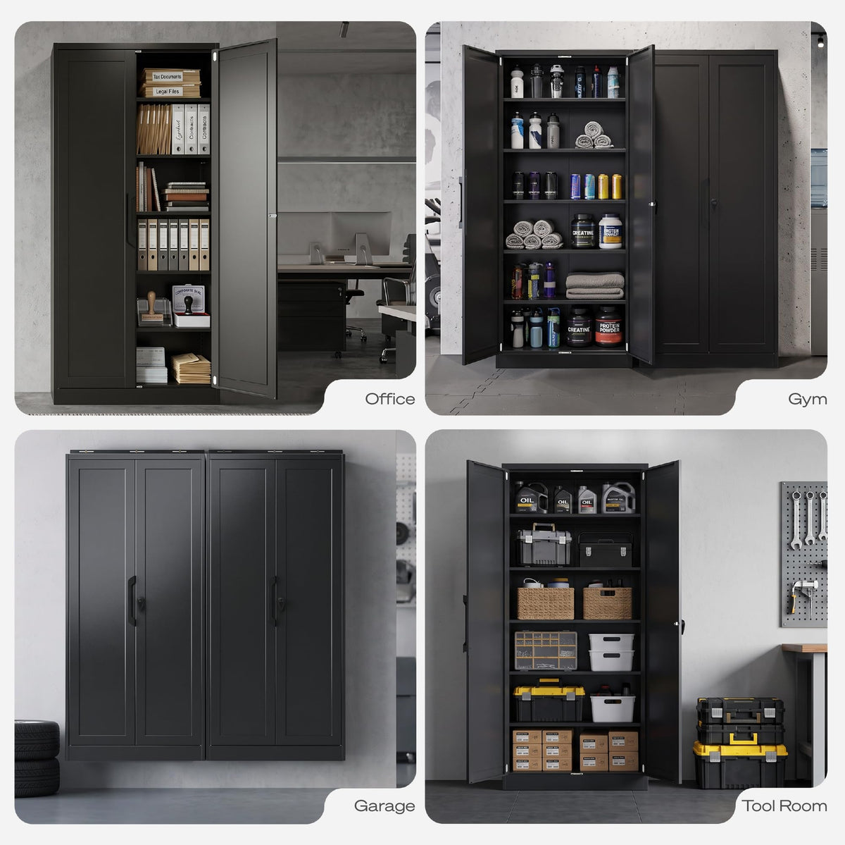Locking Steel Storage Cabinet