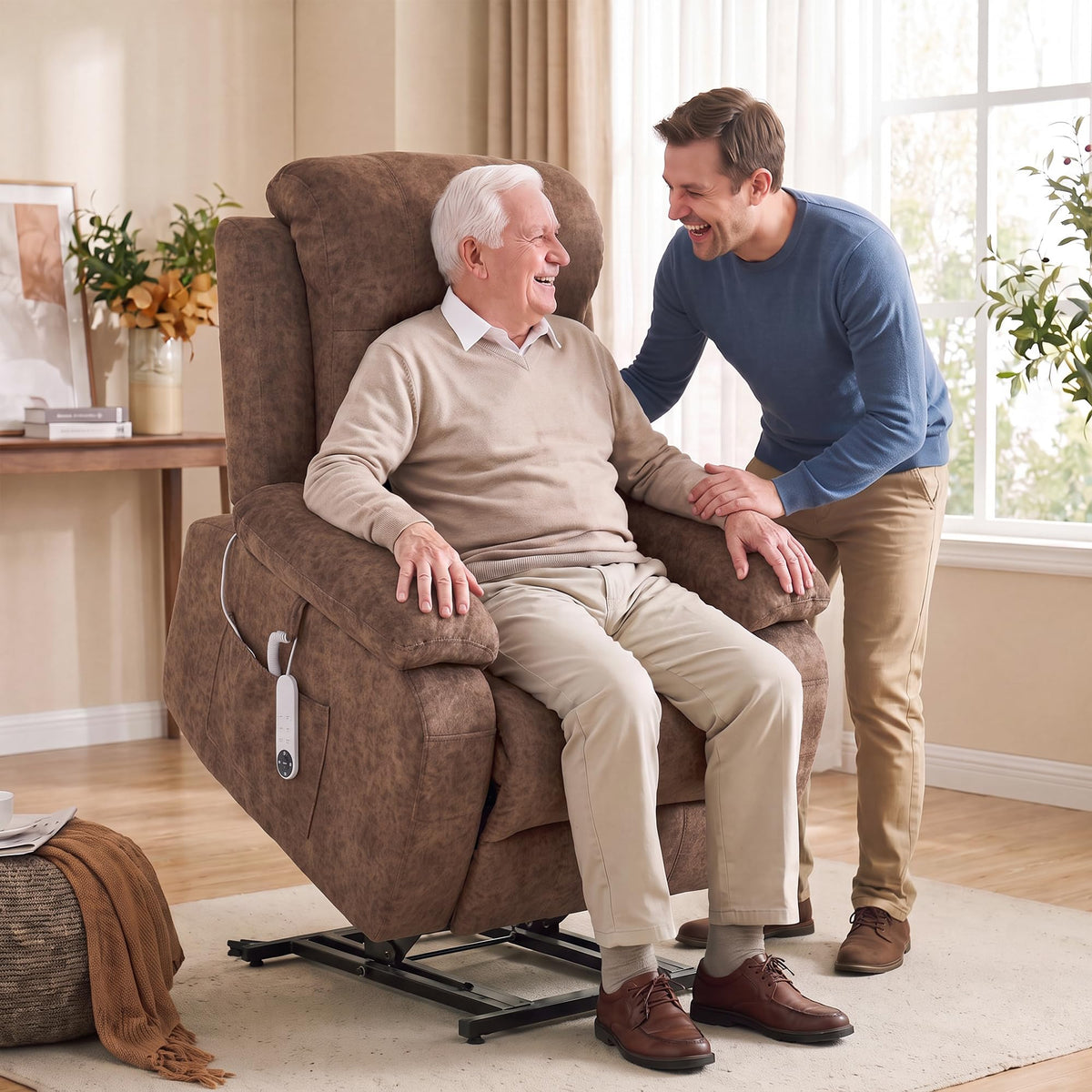 Dual Motor Massage Lift Recliner