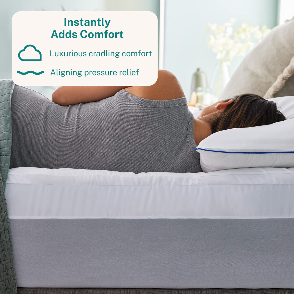 King Gel Memory Foam Mattress Topper