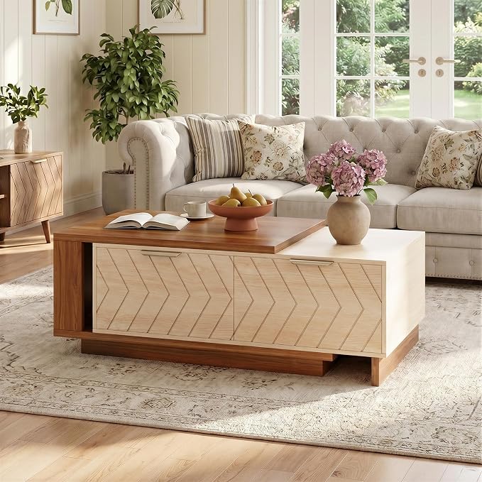 Extendable Coffee Table with Storage