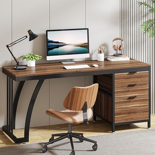Computer Desk with 3 Drawers