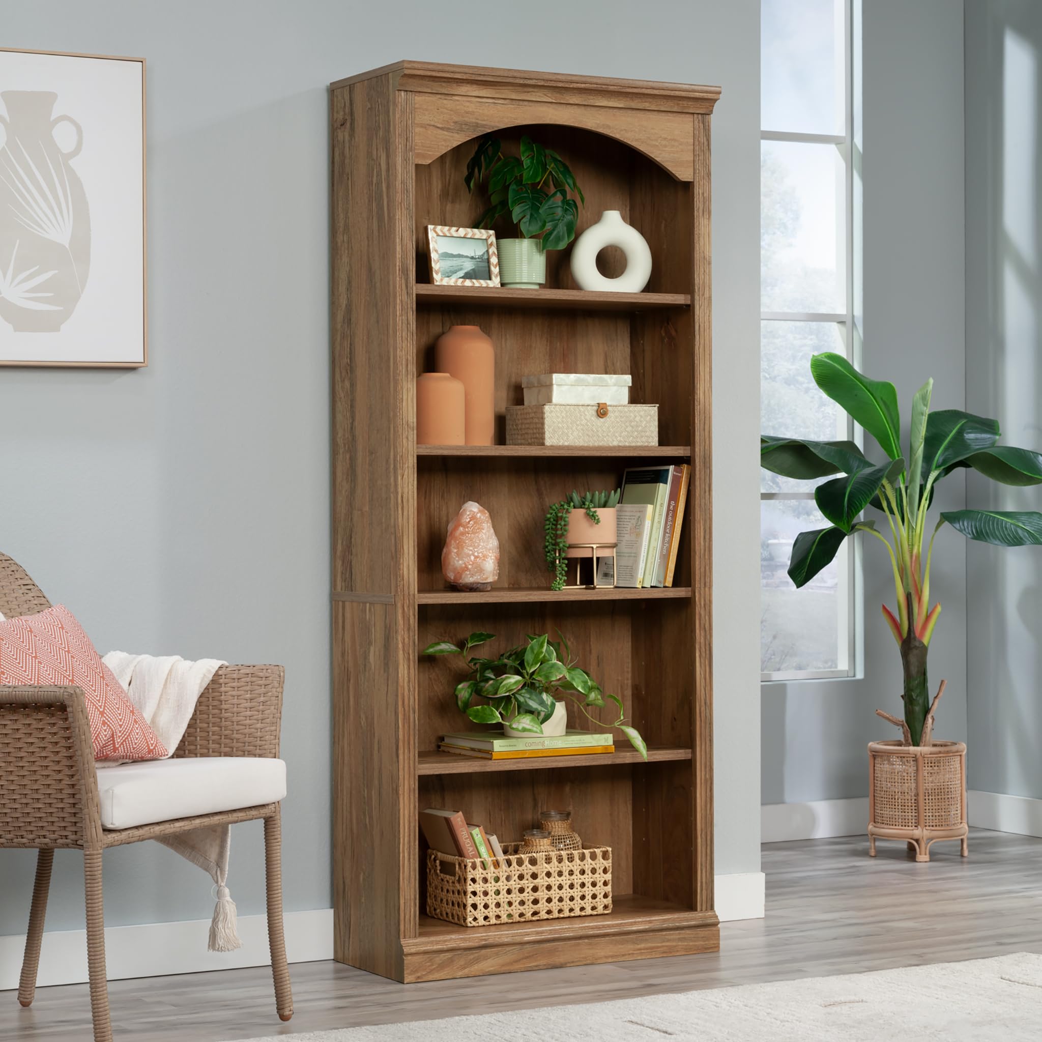 Sauder Miscellaneous Storage Bookcase, Sindoori Mango Finish