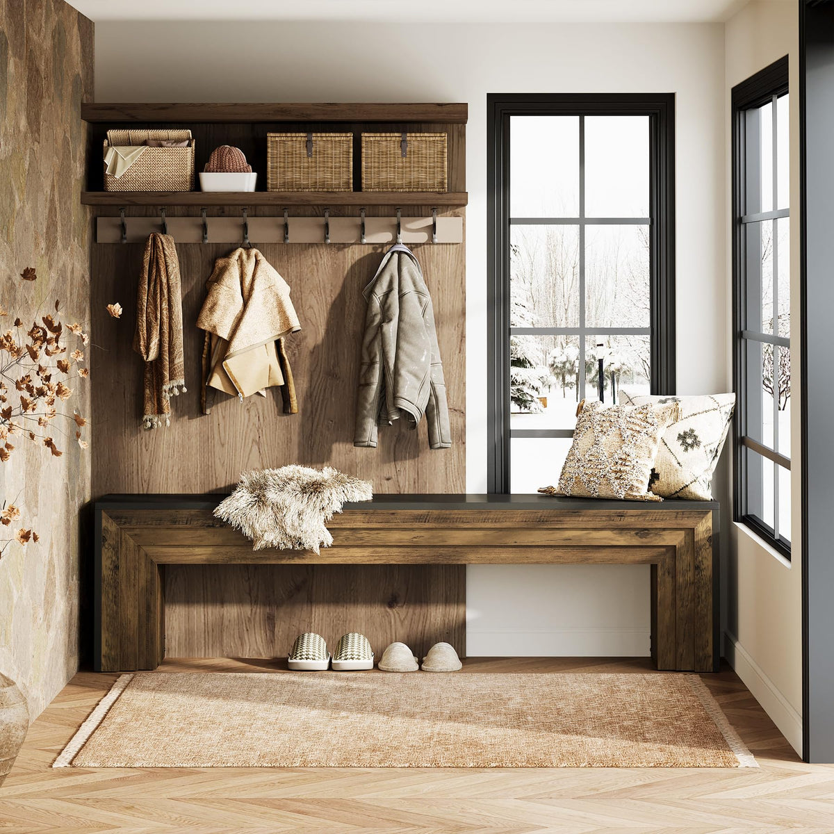 Extra Long Entryway Bench