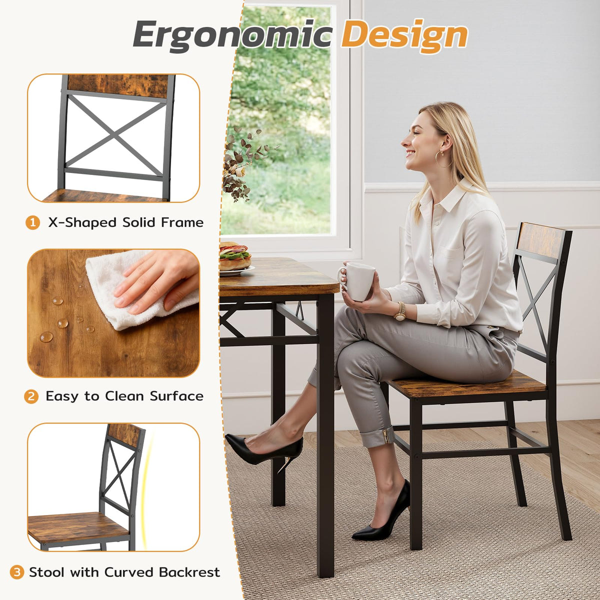 3-Piece Dining Table Set