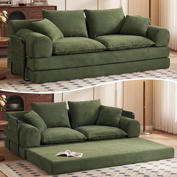 Corduroy Convertible Sofa Bed