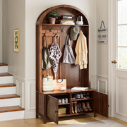 Hall Tree with Bench & Shoe Storage