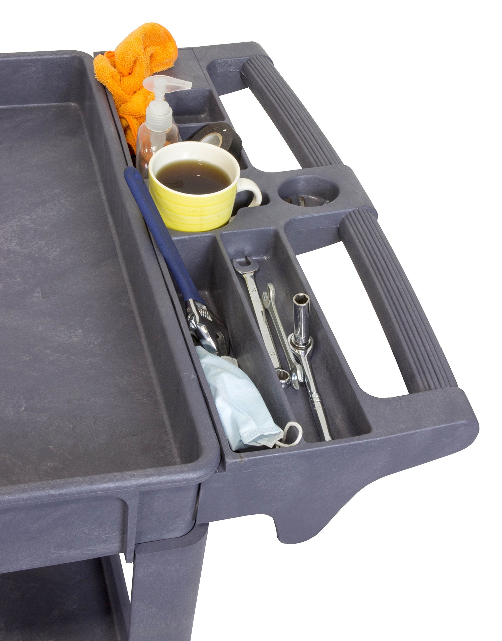 500 lb Capacity Extra Wide Service Utility Cart