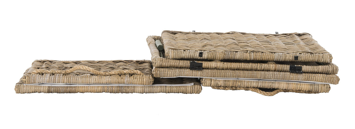 Collapsible Wicker Storage Trunk