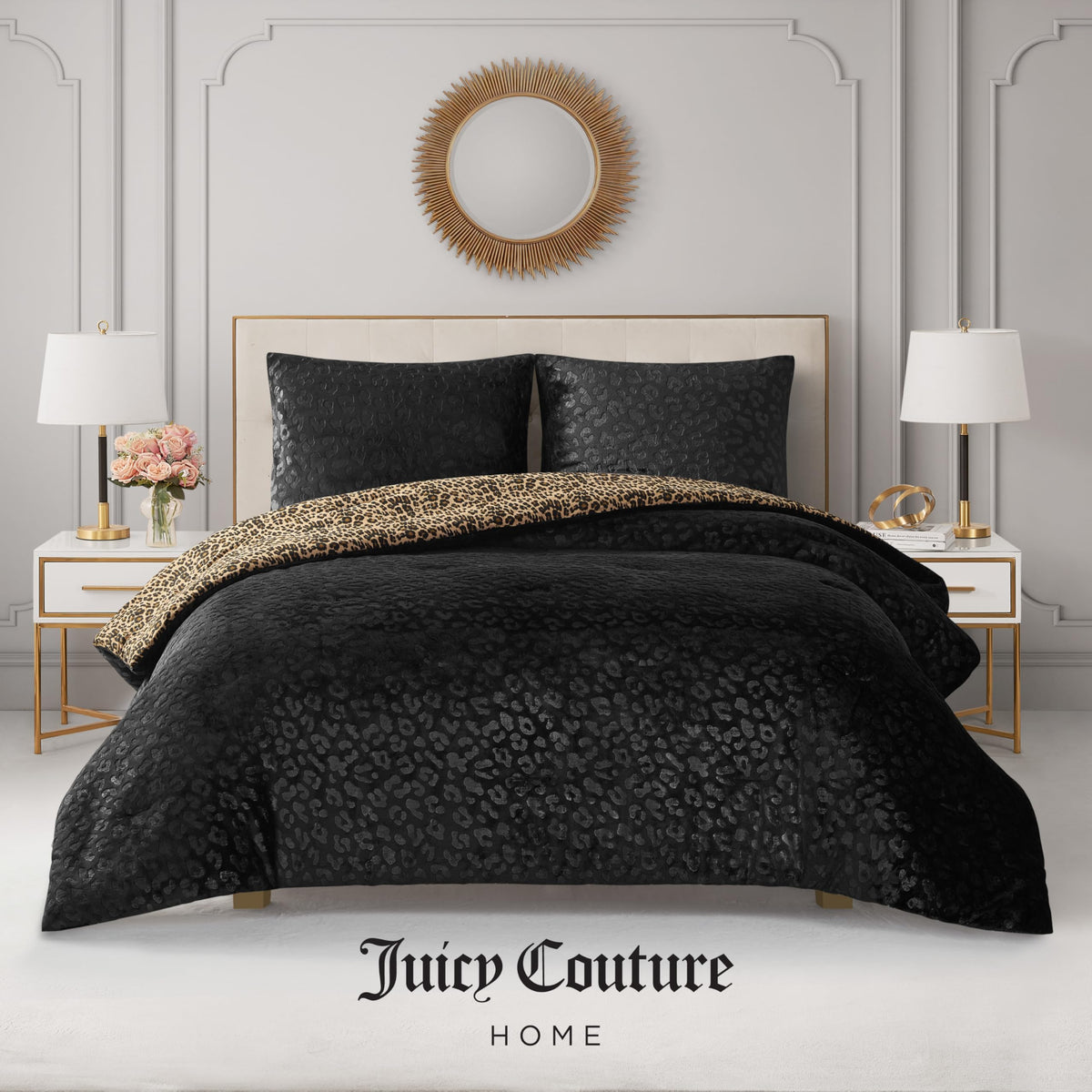 Leopard Reversible Comforter Set