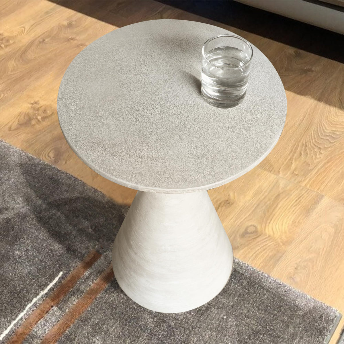 Round Metal Drink Table