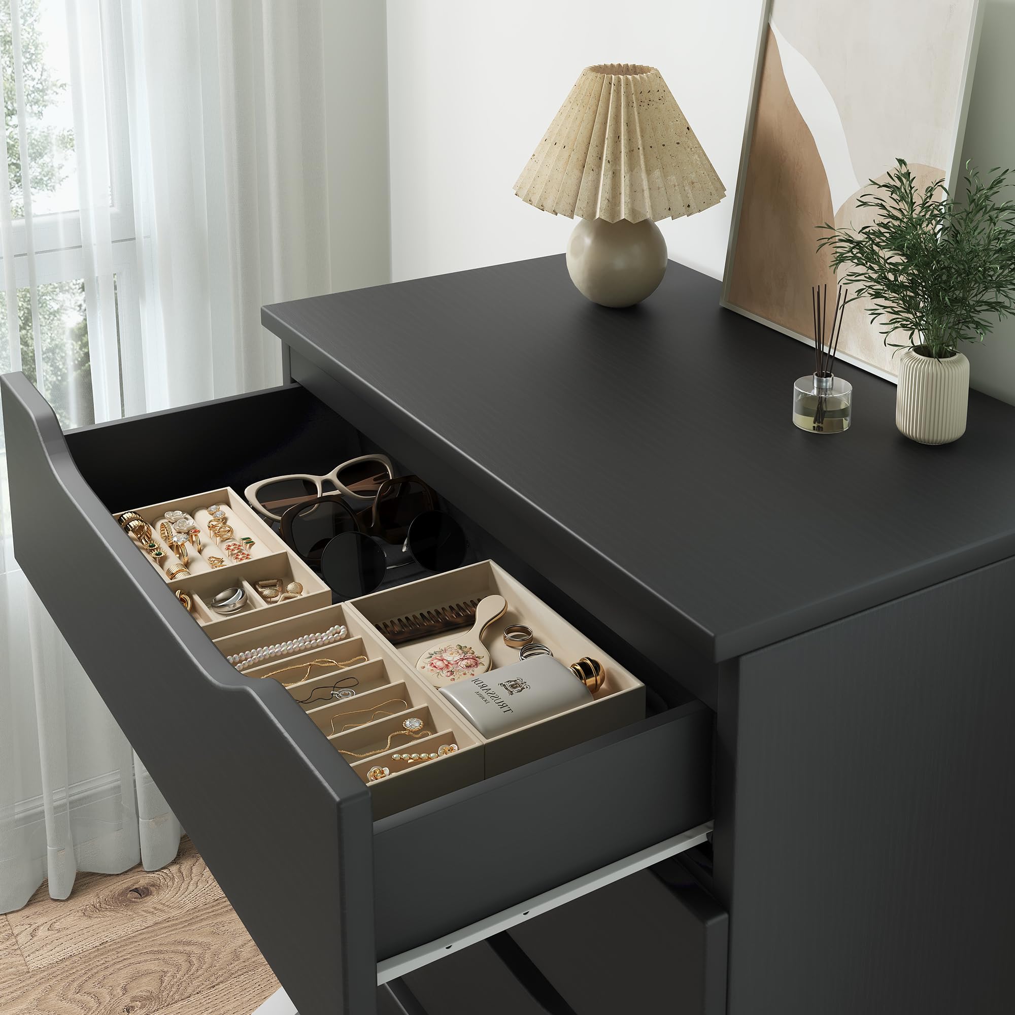 5-Drawer Dresser with Hidden Storage