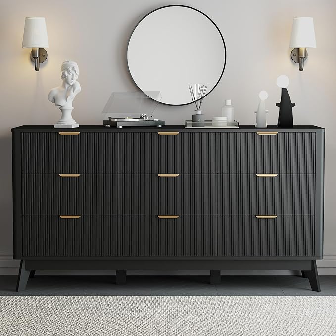 Fluted 9-Drawer Dresser, 59" Wide