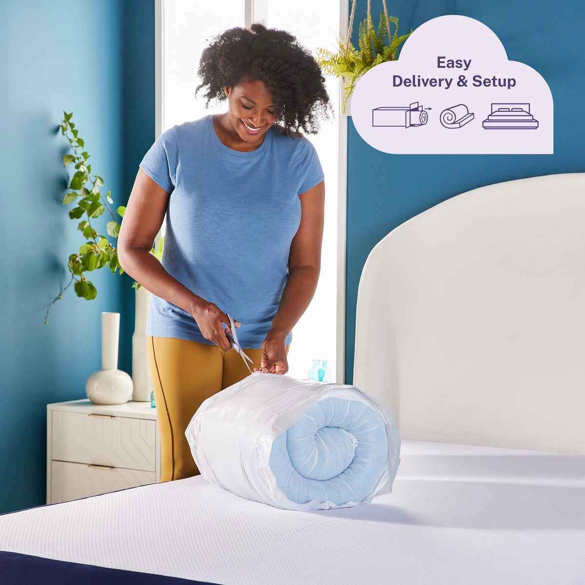 Queen Dual-Layer Gel Memory Foam Mattress Topper