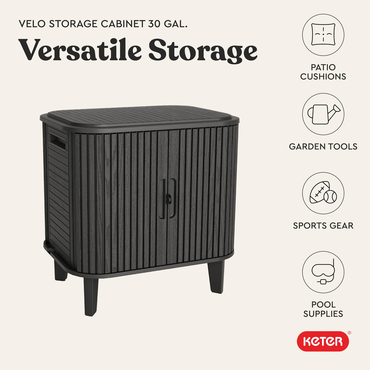 30-Gallon Outdoor Storage Box