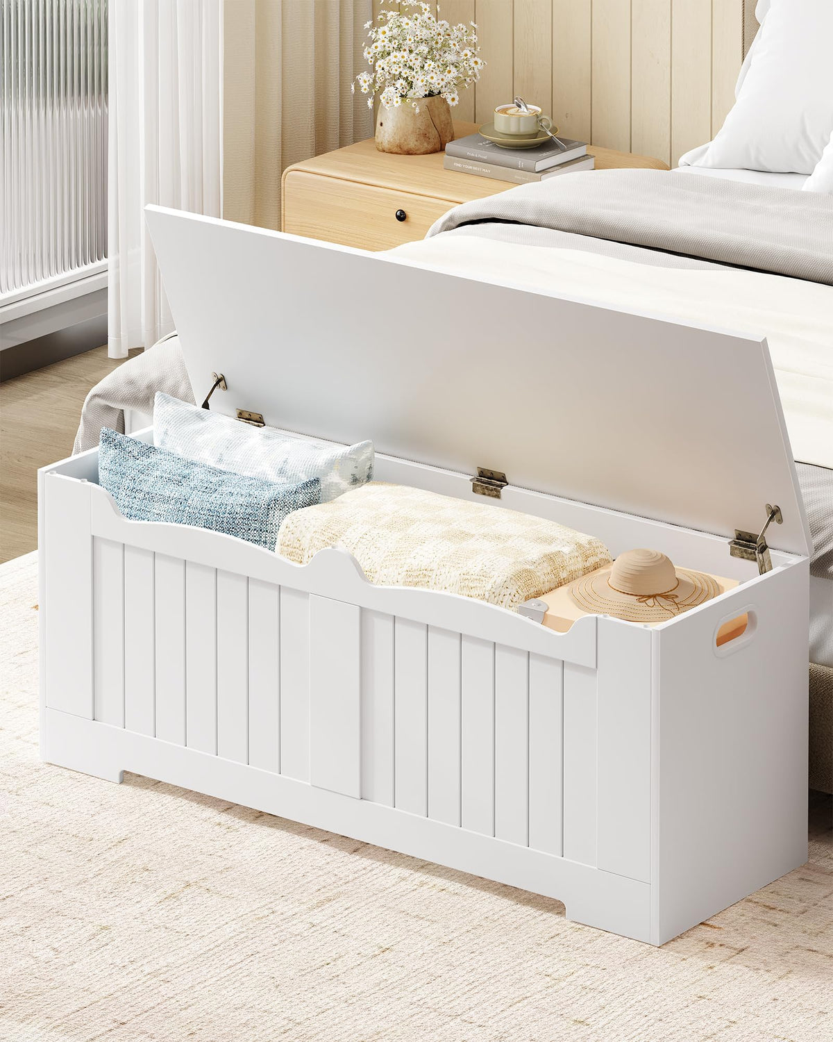 Wood Storage Bench