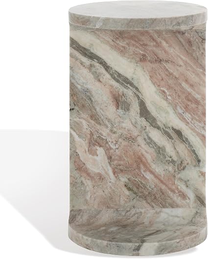 Marble C-Shaped Accent Table