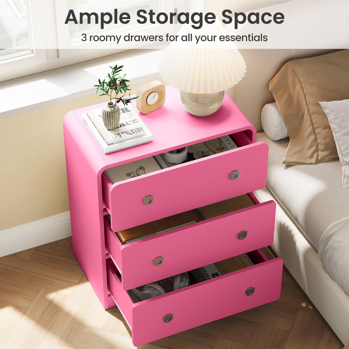 3-Drawer Nightstand