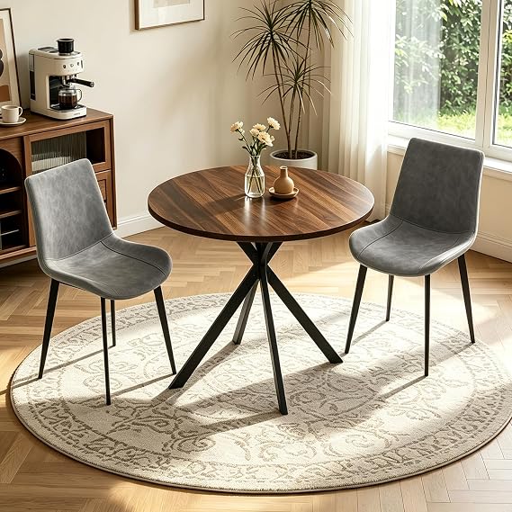 Round Dining Table Set for 2
