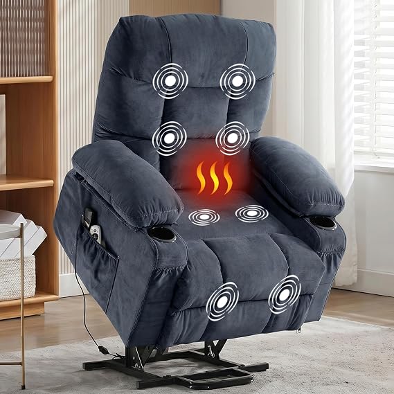 Power Lift Recliner Chair with Massage & Heat