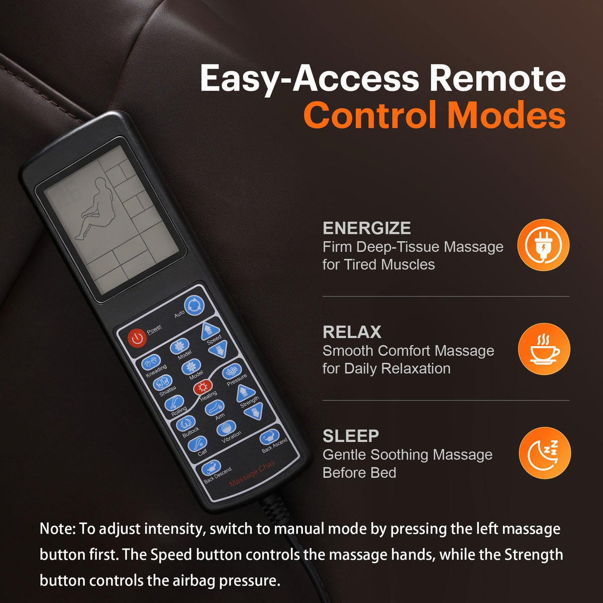 Brown Zero Gravity Massage Chair