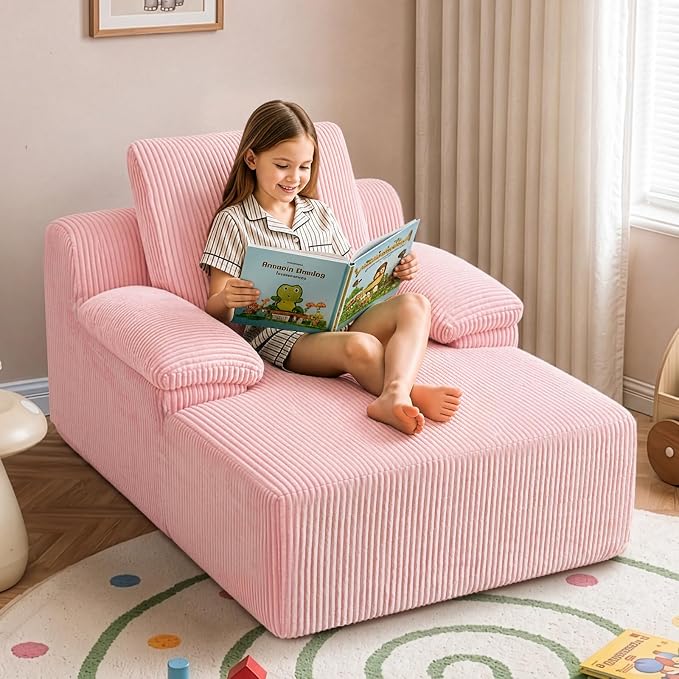 Kids Corduroy Chaise Lounge