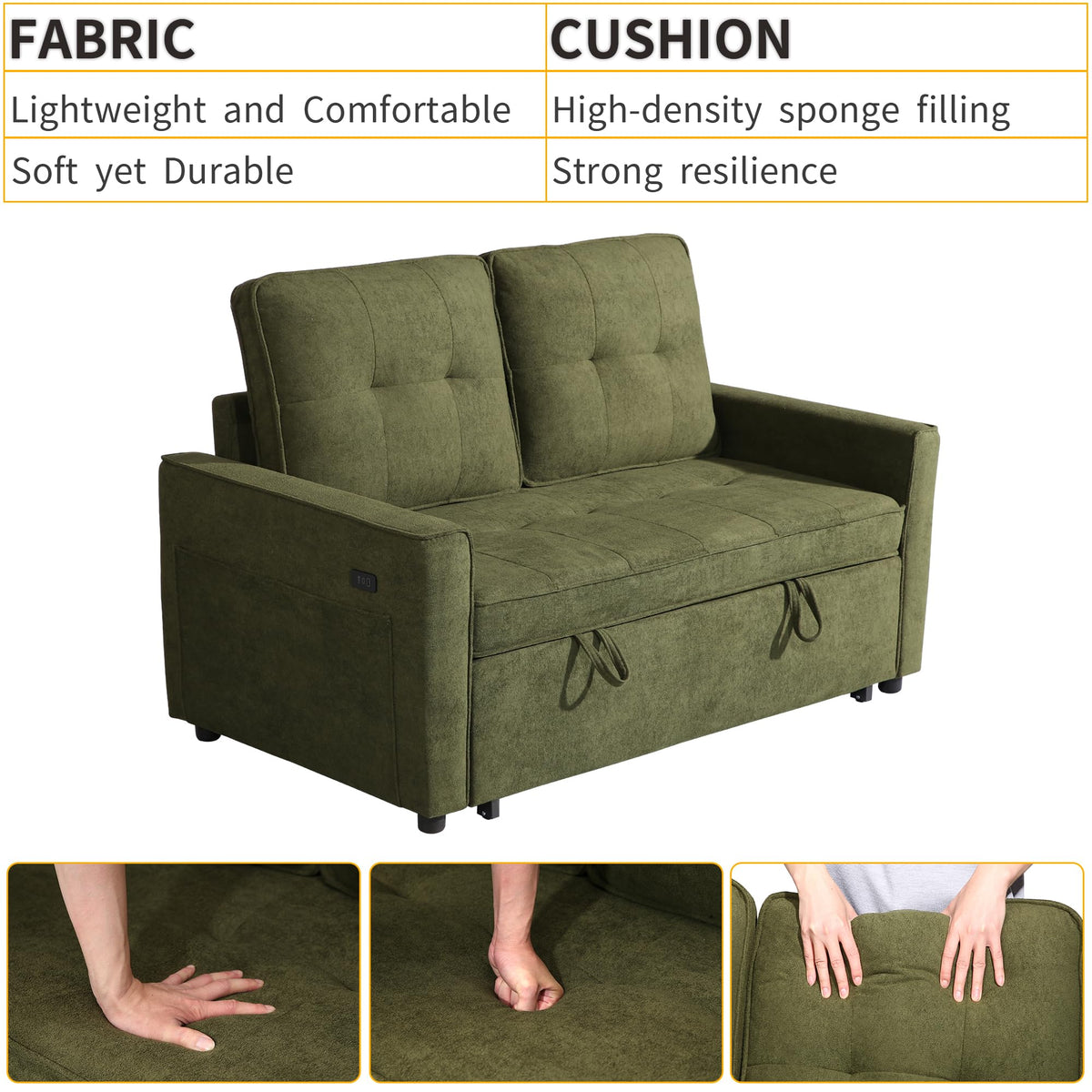 Convertible Sleeper Loveseat